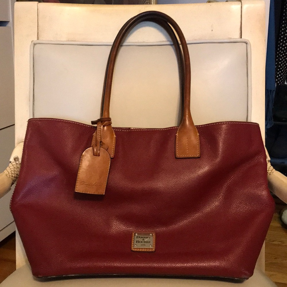 Dooney & Bourke red leather bag